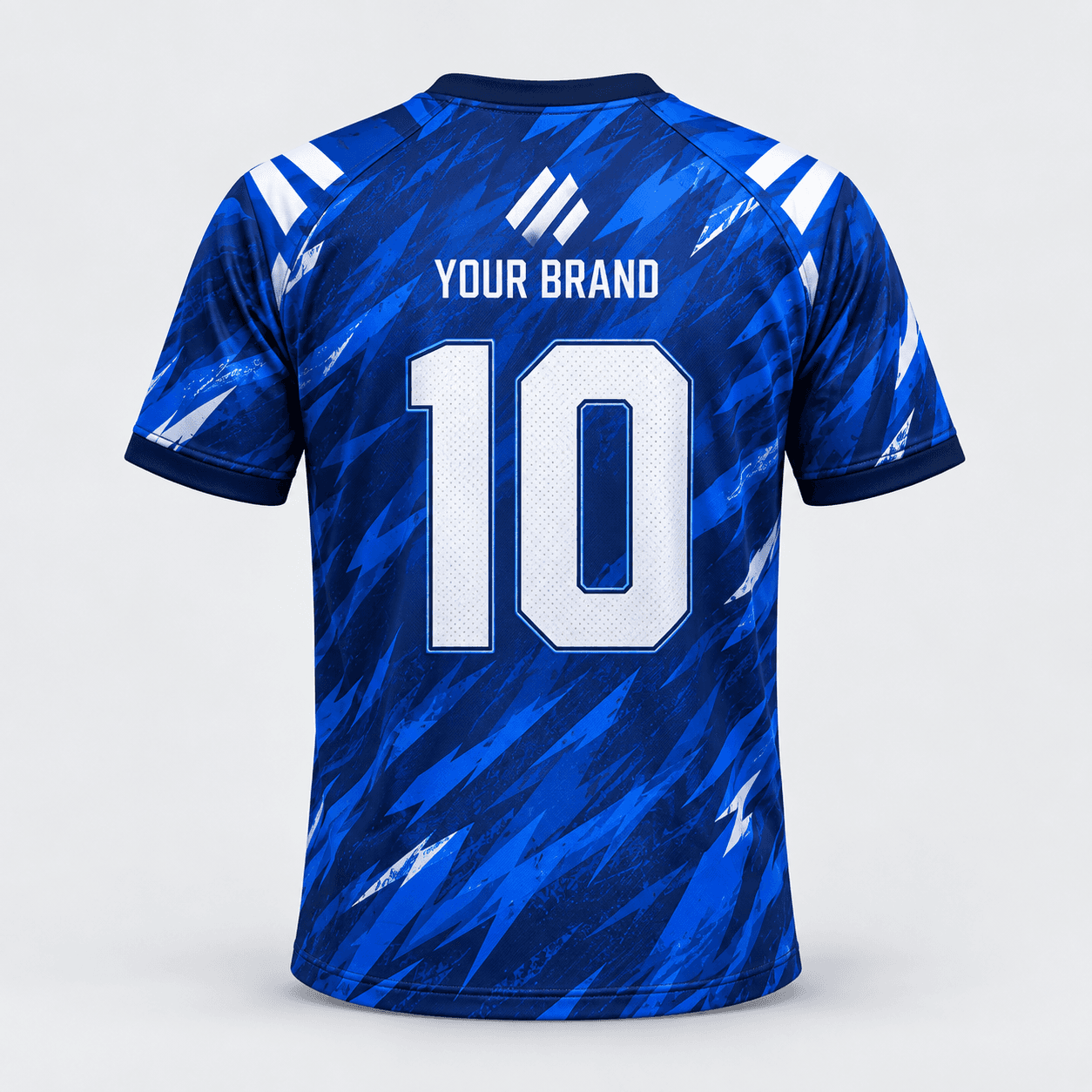 Custom sports jersey — back placements